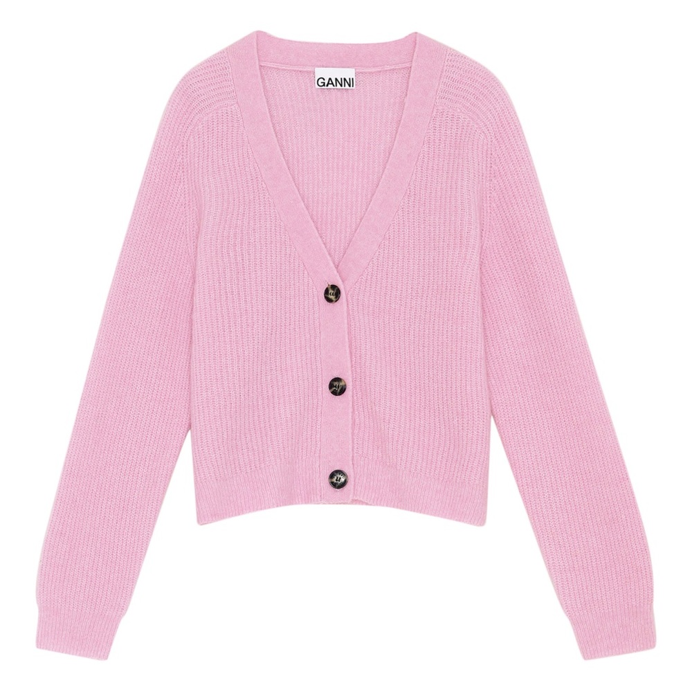 Ganni Merino Wool Cardigan